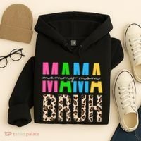 Mama Mommy Mom Bruh Cheetah Print Hoodie thumb 4