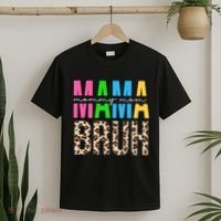 Mama Mommy Mom Bruh Cheetah Print T-Shirt thumb 2