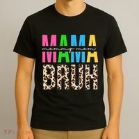 Mama Mommy Mom Bruh Cheetah Print T-Shirt thumb 3