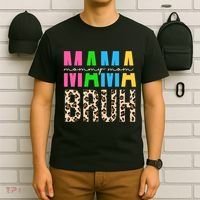 Mama Mommy Mom Bruh Cheetah Print T-Shirt thumb 6