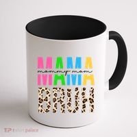 Mama Mommy Mom Bruh Cheetah Print Coffee Mug thumb 1