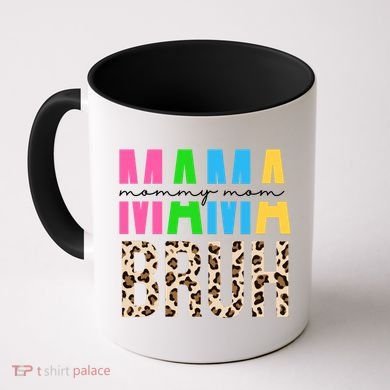 Mama Mommy Mom Bruh Cheetah Print Coffee Mug