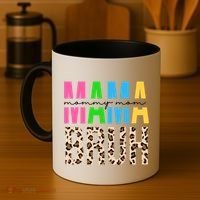 Mama Mommy Mom Bruh Cheetah Print Coffee Mug thumb 4