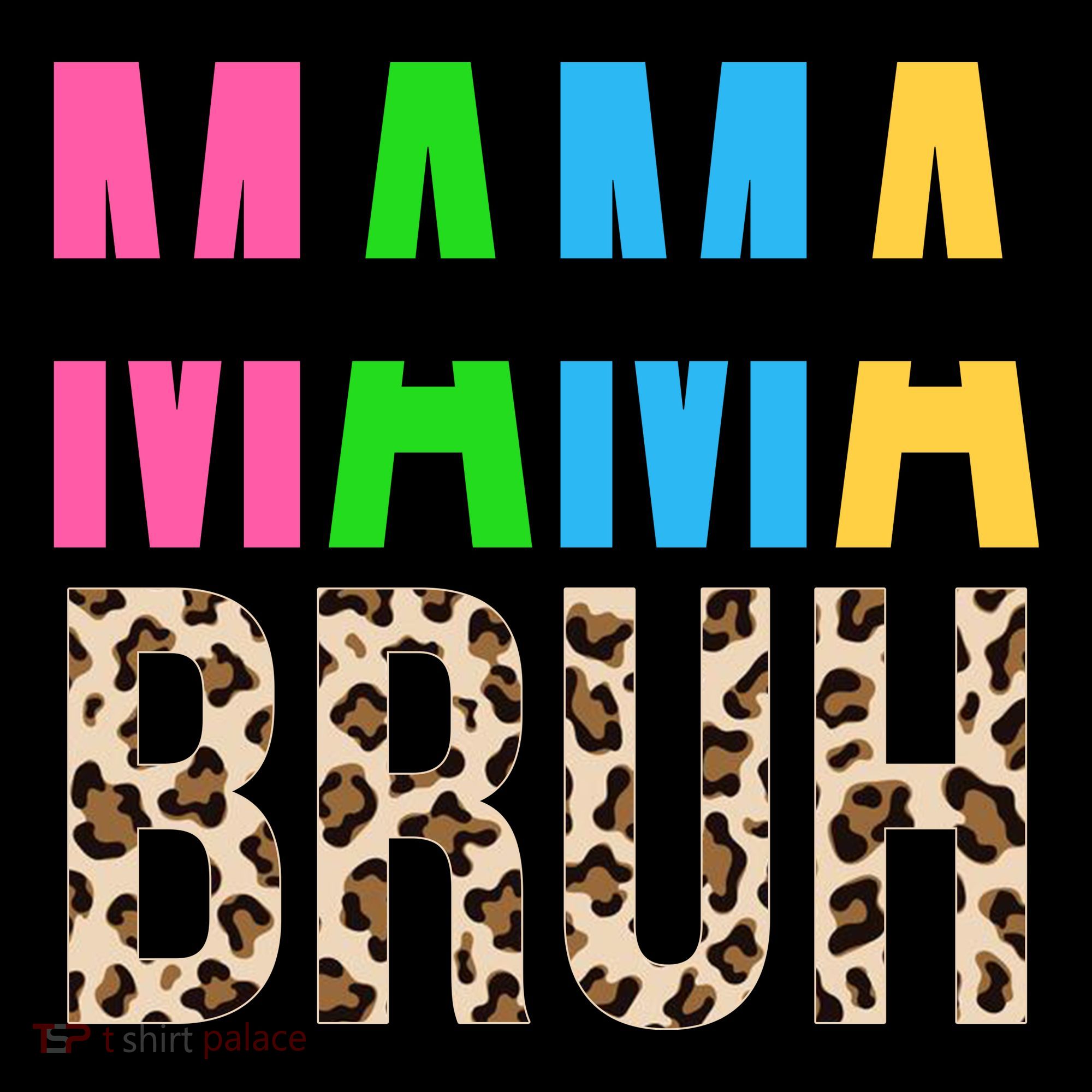 Mama Mommy Mom Bruh Cheetah Print Coffee Mug