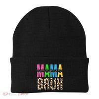 Mama Mommy Mom Bruh Cheetah Print Beanie thumb 0