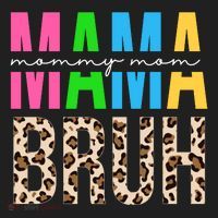 Mama Mommy Mom Bruh Cheetah Print Beanie thumb 2