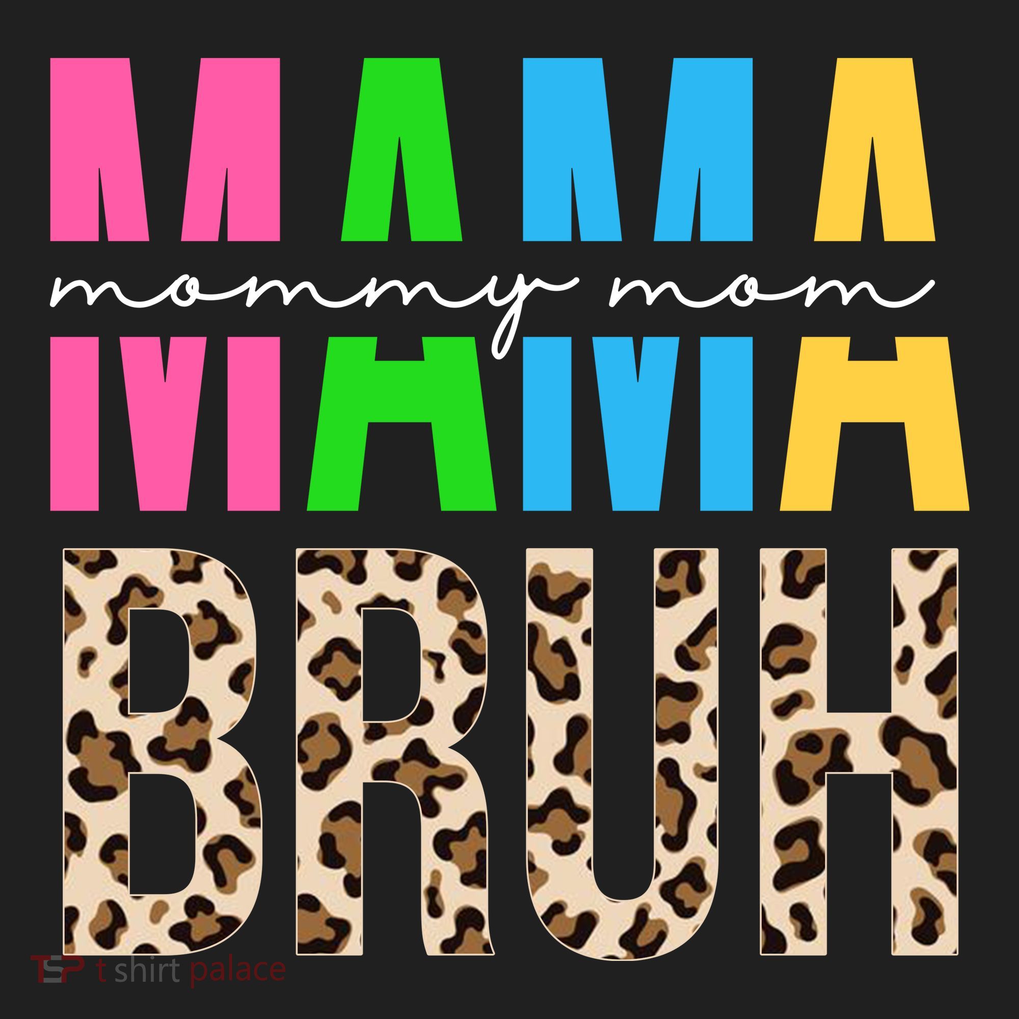 Mama Mommy Mom Bruh Cheetah Print Beanie