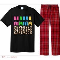 Mama Mommy Mom Bruh Cheetah Print Pajama Set thumb 0