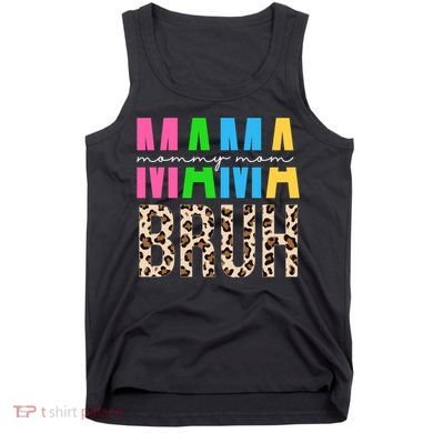 Mama Mommy Mom Bruh Cheetah Print Tank Top