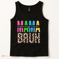 Mama Mommy Mom Bruh Cheetah Print Tank Top thumb 2
