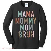 Mama Mommy Mom Bruh Ma Gifts Funny Saying Mom Kids Long Sleeve Shirt thumb 0