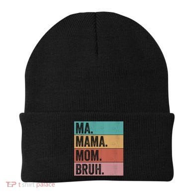 Ma Mama Mom Bruh Vintage Retro Beanie