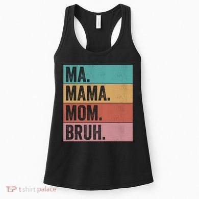 Ma Mama Mom Bruh Vintage Retro Women's Tank Top