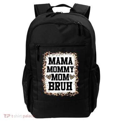 Mama Mommy Mom Bruh Bleached Leopard Mother Day Backpack