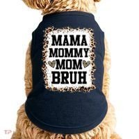 Mama Mommy Mom Bruh Bleached Leopard Mother Day Doggie Tank thumb 0
