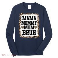 Mama Mommy Mom Bruh Bleached Leopard Mother Day Long Sleeve Shirt thumb 0