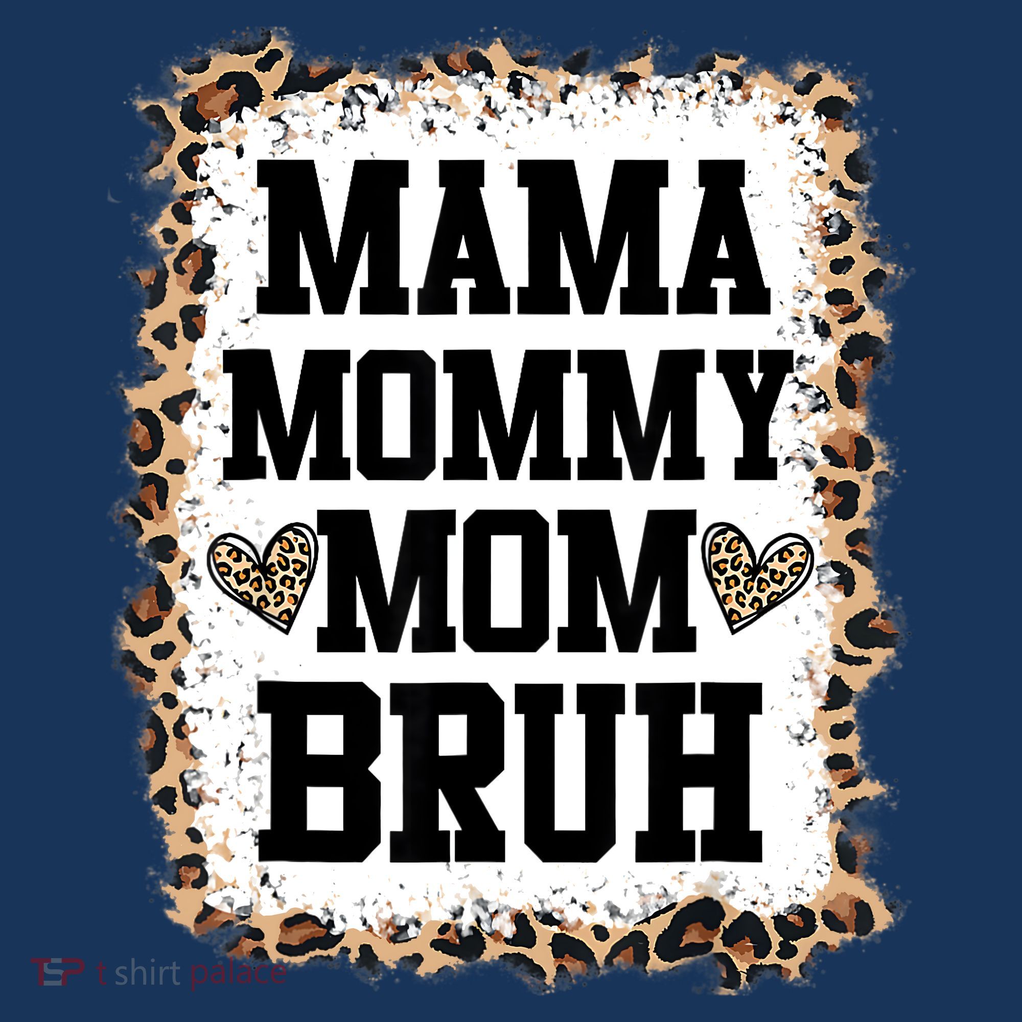 Mama Mommy Mom Bruh Bleached Leopard Mother Day Apron