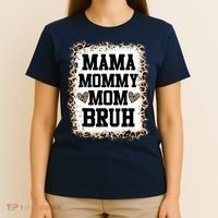 Mama Mommy Mom Bruh Bleached Leopard Mother Day T-Shirt thumb 4