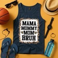 Mama Mommy Mom Bruh Bleached Leopard Mother Day Tank Top thumb 4
