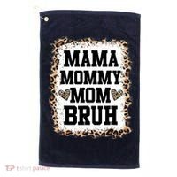 Mama Mommy Mom Bruh Bleached Leopard Mother Day Golf Towel thumb 0