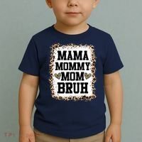 Mama Mommy Mom Bruh Bleached Leopard Mother Day Toddler T-Shirt thumb 2
