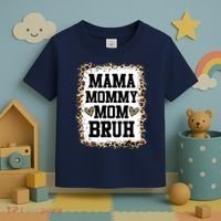 Mama Mommy Mom Bruh Bleached Leopard Mother Day Toddler T-Shirt thumb 3