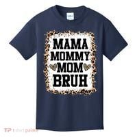 Mama Mommy Mom Bruh Bleached Leopard Mother Day Kids T-Shirt thumb 0