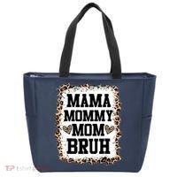 Mama Mommy Mom Bruh Bleached Leopard Mother Day Tote Bag thumb 0