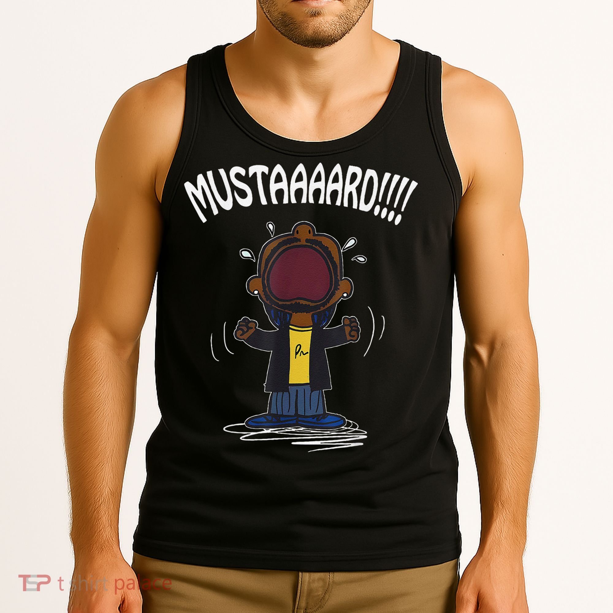 Mustard Meme Tank Top