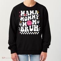 Mama Mommy Mom Bruh Retro Smile Face Women's Sweatshirt thumb 0