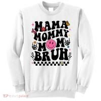 Mama Mommy Mom Bruh Retro Smile Face Sweatshirt thumb 0