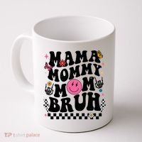 Mama Mommy Mom Bruh Retro Smile Face Coffee Mug thumb 0