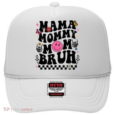 Mama Mommy Mom Bruh Retro Smile Face Hat