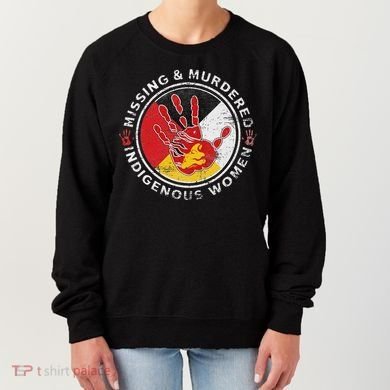 Mmiw Missing & Murdered Indigenous Women Red Hand Women's Sweatshirt