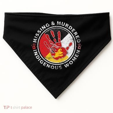Mmiw Missing & Murdered Indigenous Women Red Hand USA-Made Doggie Bandana