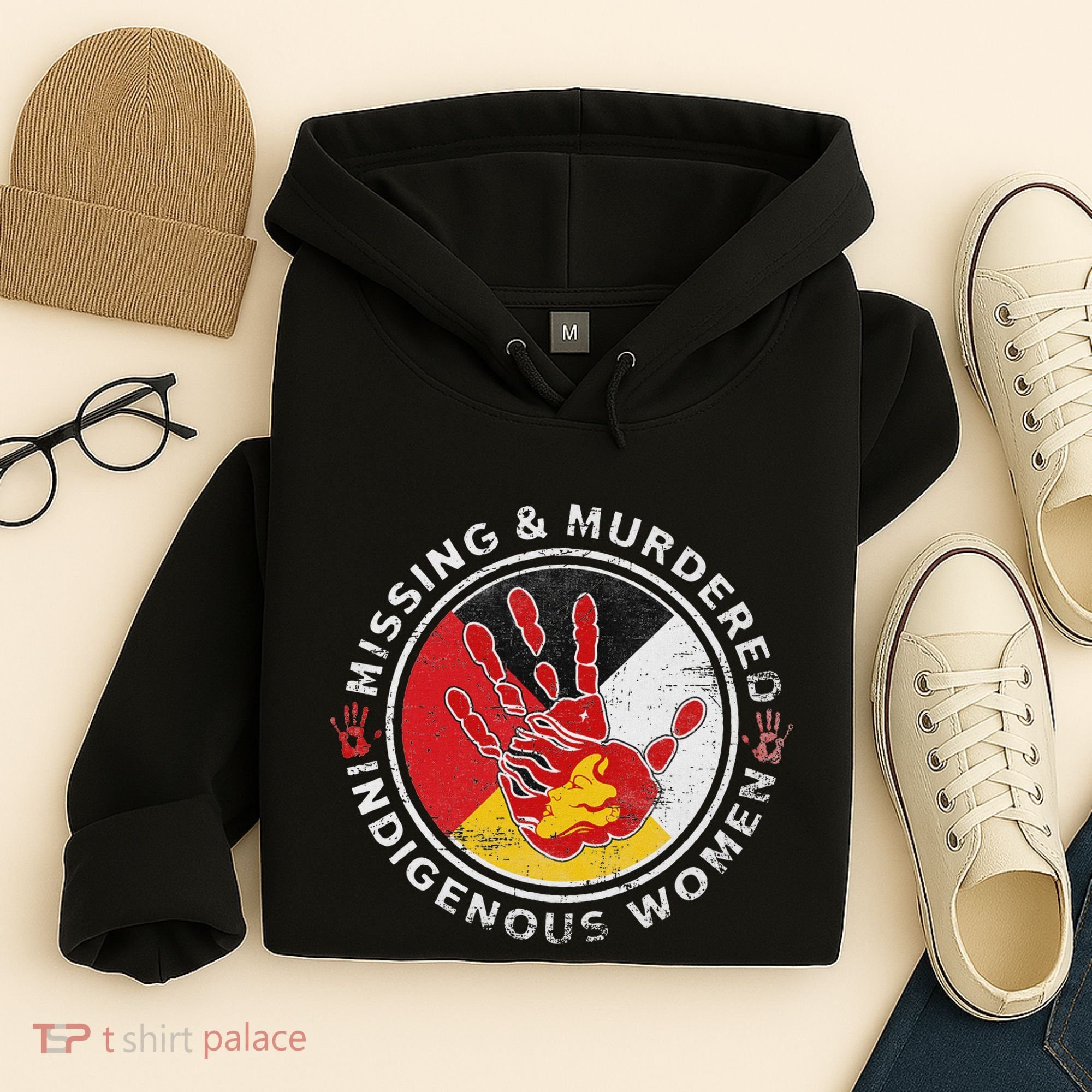 Mmiw Missing & Murdered Indigenous Women Red Hand Hoodie