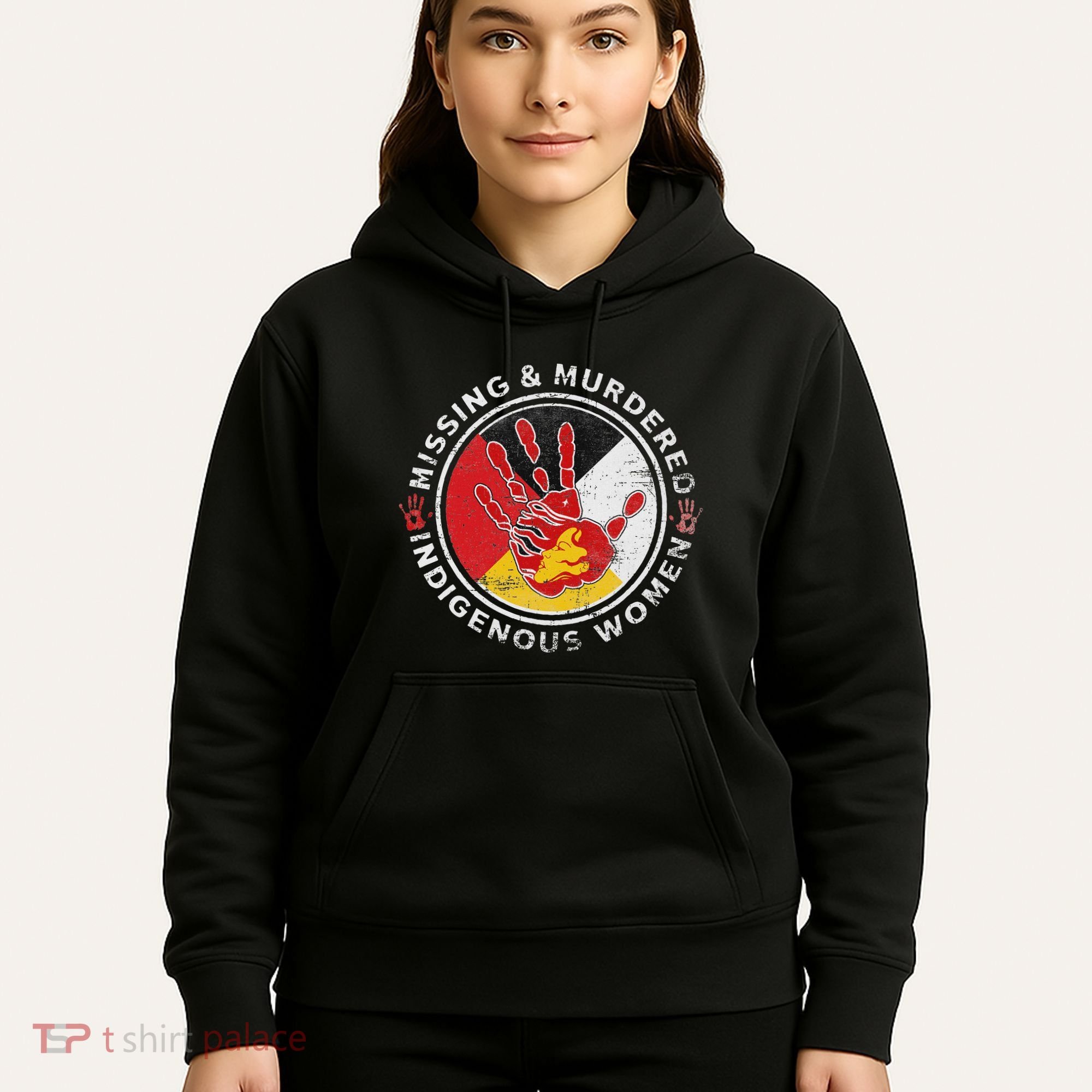 Mmiw Missing & Murdered Indigenous Women Red Hand Hoodie