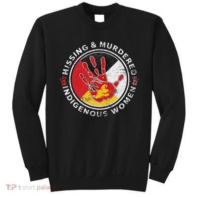 Mmiw Missing & Murdered Indigenous Women Red Hand Sweatshirt