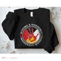Mmiw Missing & Murdered Indigenous Women Red Hand Sweatshirt thumb 2