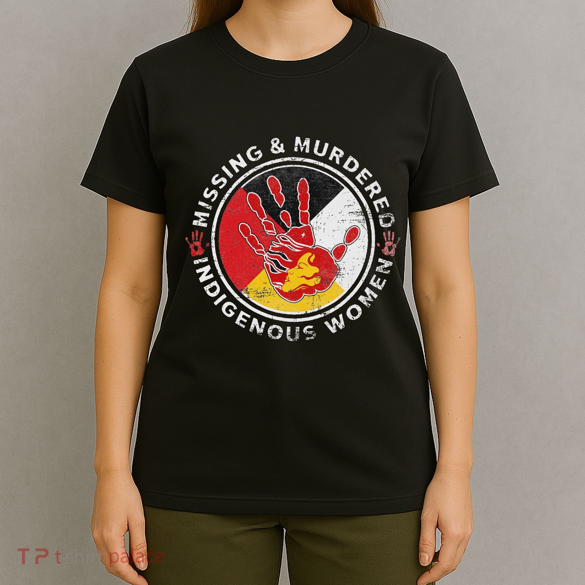 Mmiw Missing & Murdered Indigenous Women Red Hand T-Shirt