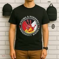 Mmiw Missing & Murdered Indigenous Women Red Hand T-Shirt thumb 6