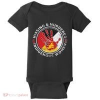 Mmiw Missing & Murdered Indigenous Women Red Hand Baby Bodysuit thumb 0