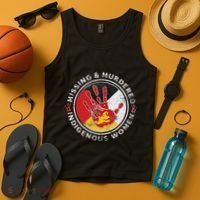 Mmiw Missing & Murdered Indigenous Women Red Hand Tank Top thumb 4