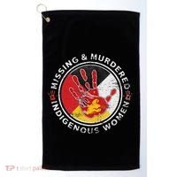 Mmiw Missing & Murdered Indigenous Women Red Hand Golf Towel thumb 0