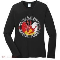 Mmiw Missing & Murdered Indigenous Women Red Hand Women's Long Sleeve Shirt thumb 0