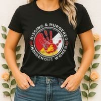 Mmiw Missing & Murdered Indigenous Women Red Hand Women's T-Shirt thumb 2