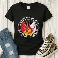 Mmiw Missing & Murdered Indigenous Women Red Hand Women's T-Shirt thumb 3