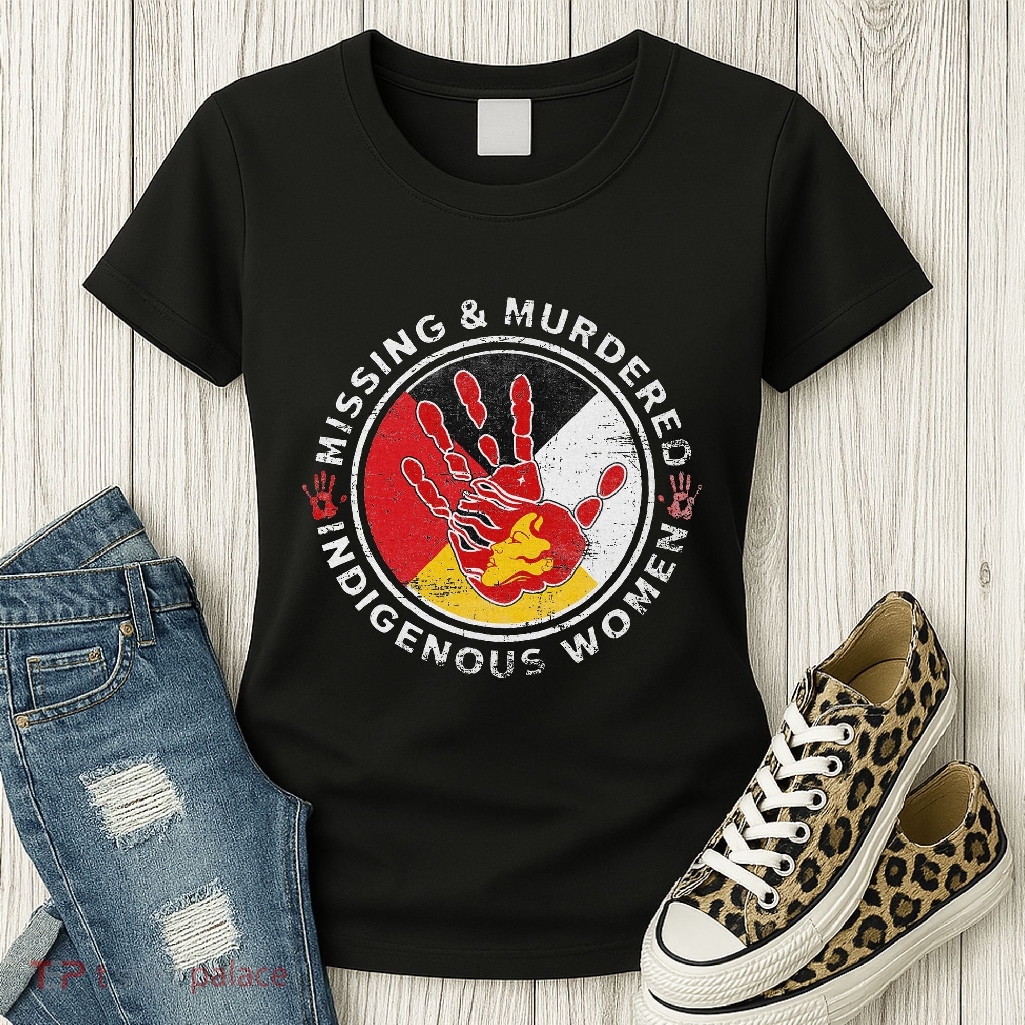 Mmiw Missing & Murdered Indigenous Women Red Hand Women's T-Shirt