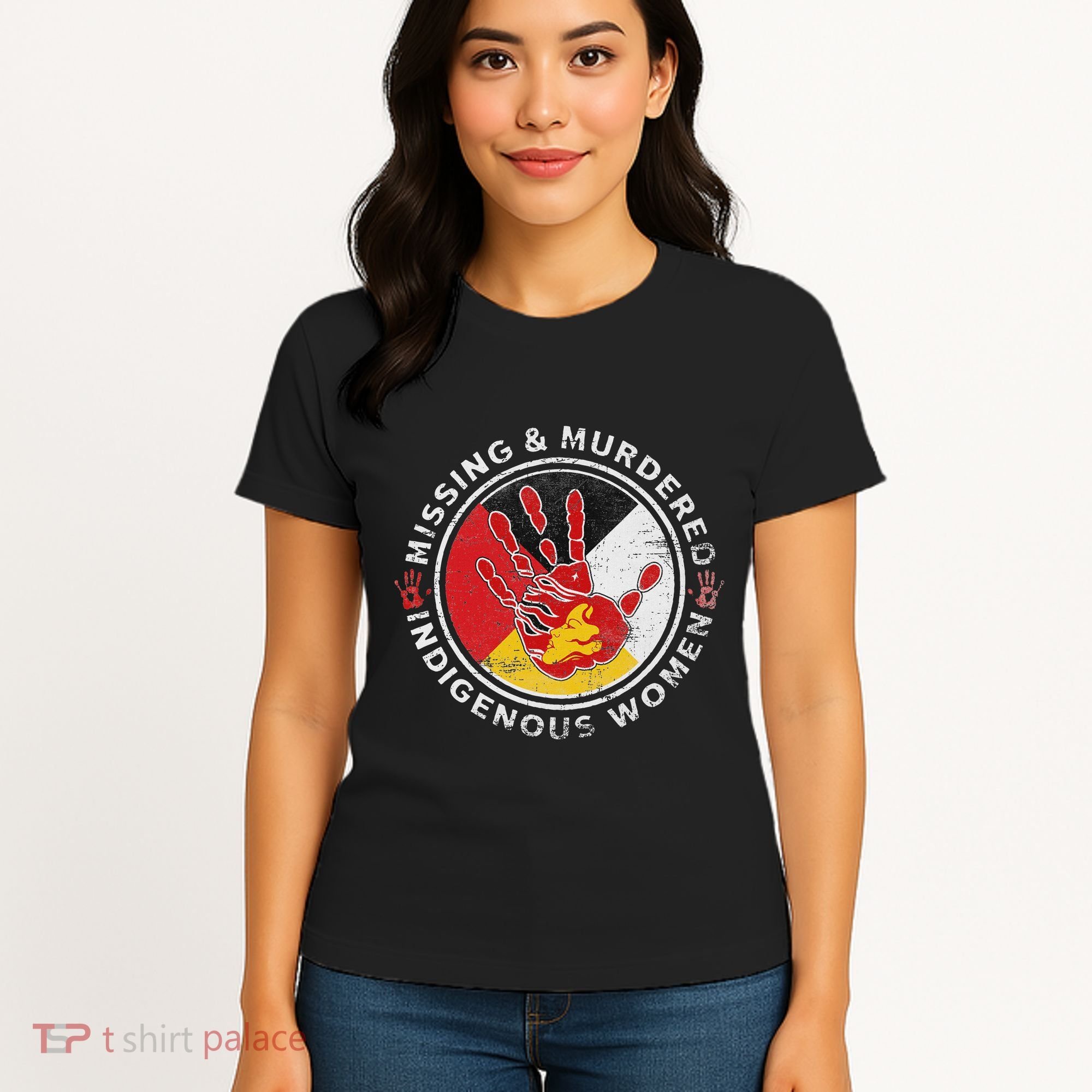 Mmiw Missing & Murdered Indigenous Women Red Hand Women's T-Shirt