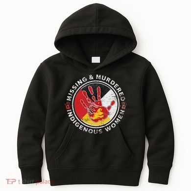 Mmiw Missing & Murdered Indigenous Women Red Hand Kids Hoodie